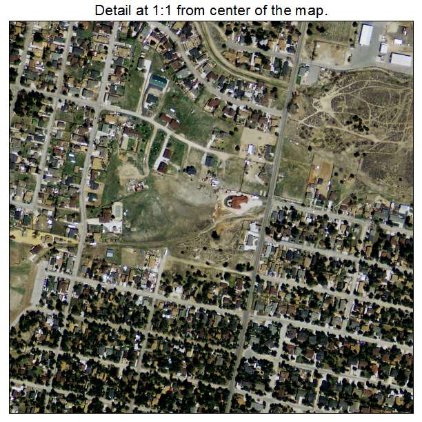 Big Bear City, California aerial imagery detail