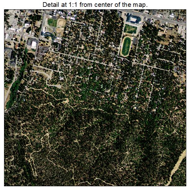 Big Bear Lake, California aerial imagery detail