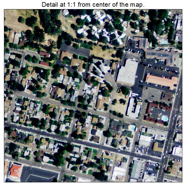 Bishop, California aerial imagery detail