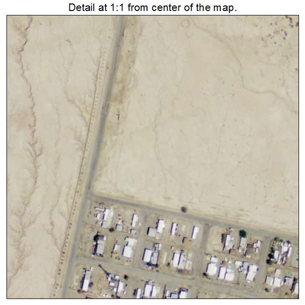 Bombay Beach, California aerial imagery detail