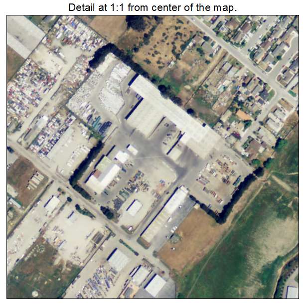 Boronda, California aerial imagery detail