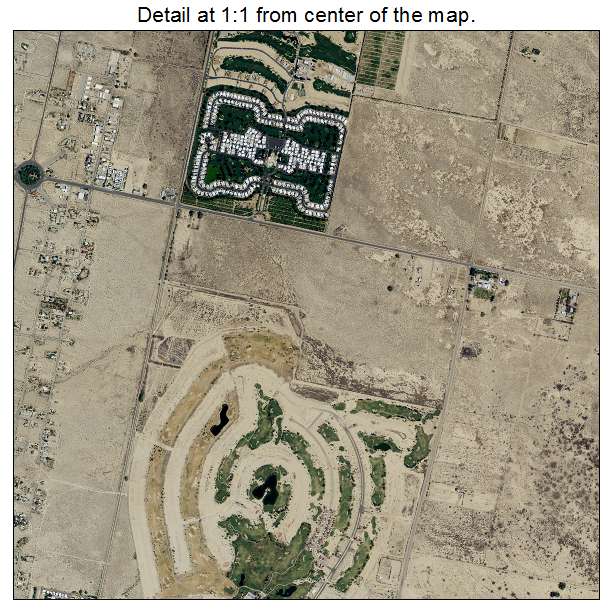 Borrego Springs, California aerial imagery detail