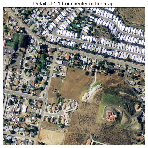 Bostonia, California aerial imagery detail