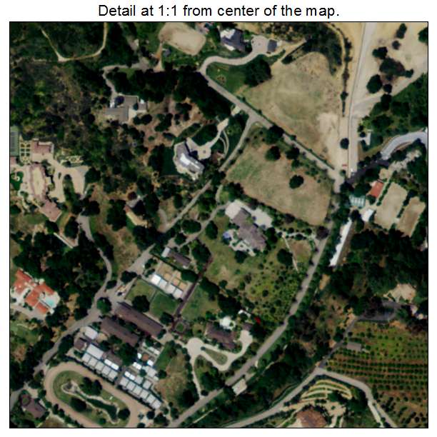Bradbury, California aerial imagery detail