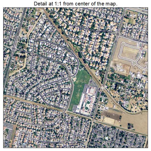 Brentwood, California aerial imagery detail