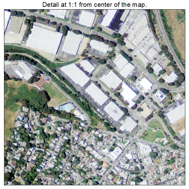 Brisbane, California aerial imagery detail