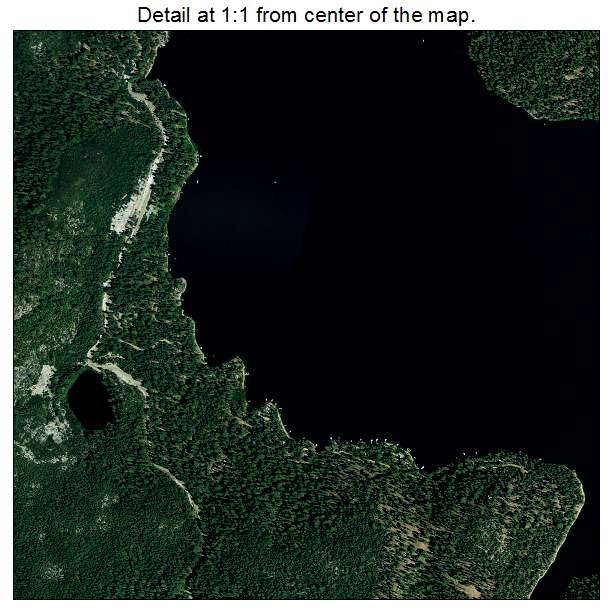 Bucks Lake, California aerial imagery detail