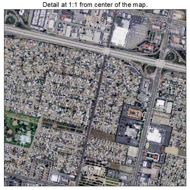 Buena Park, California aerial imagery detail