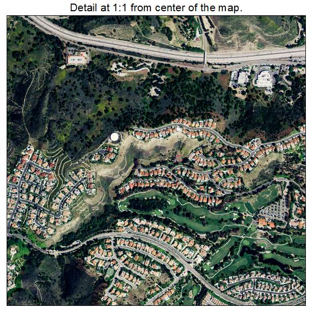 Calabasas, California aerial imagery detail