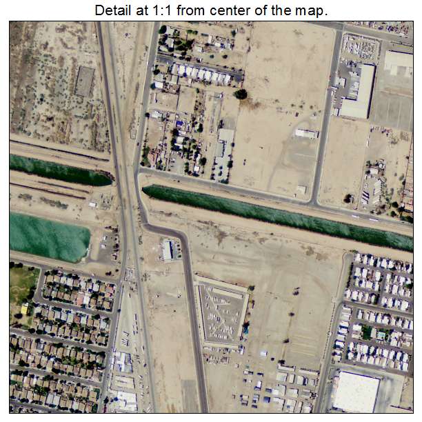 Calexico, California aerial imagery detail