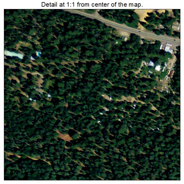 Canyondam, California aerial imagery detail