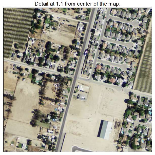 Caruthers, California aerial imagery detail