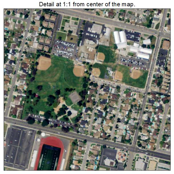 Charter Oak, California aerial imagery detail