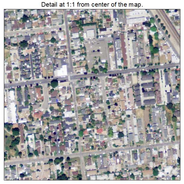 Cherryland, California aerial imagery detail
