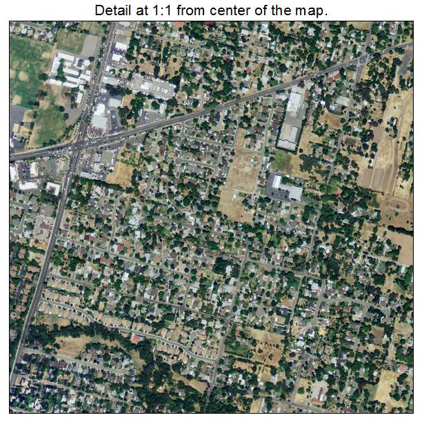Citrus Heights, California aerial imagery detail