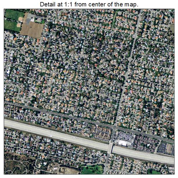 Claremont, California aerial imagery detail