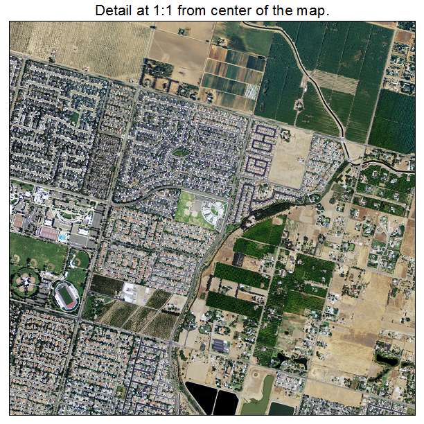 Clovis, California aerial imagery detail