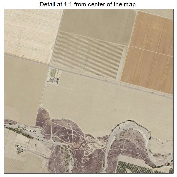 Coalinga, California aerial imagery detail