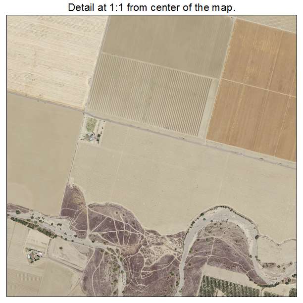 Aerial Photography Map Of Coalinga CA California