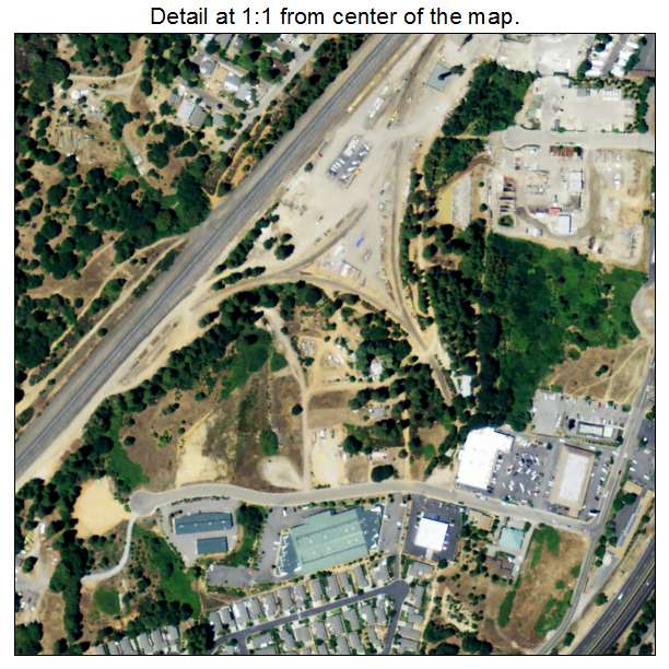 Colfax, California aerial imagery detail