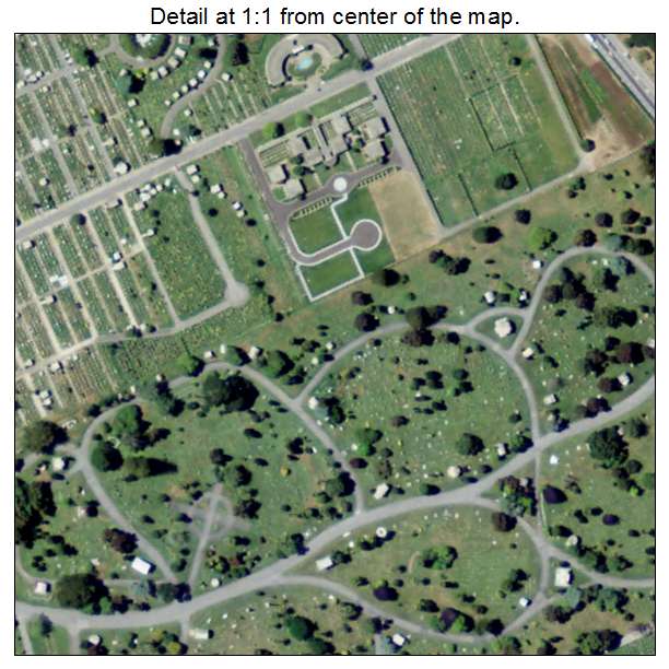 Colma, California aerial imagery detail