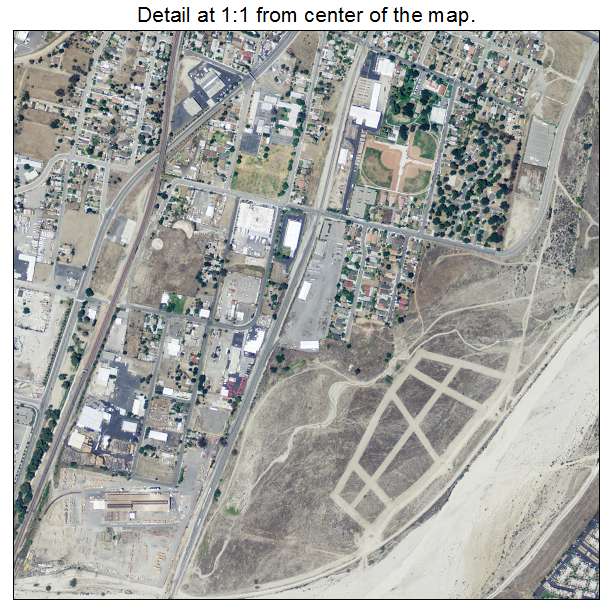 Colton, California aerial imagery detail