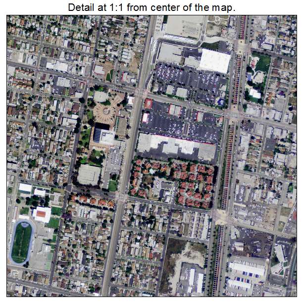 Compton, California aerial imagery detail