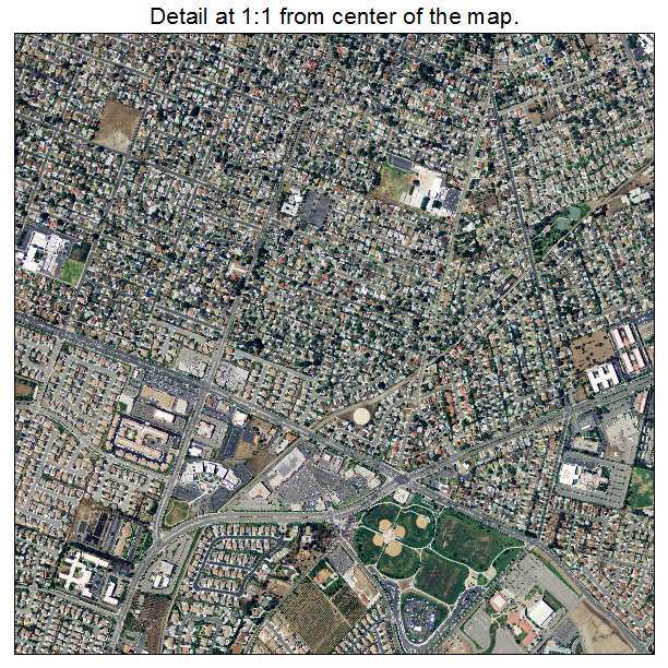 Corona, California aerial imagery detail