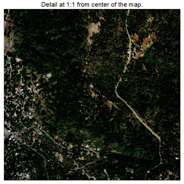 Crestline, California aerial imagery detail