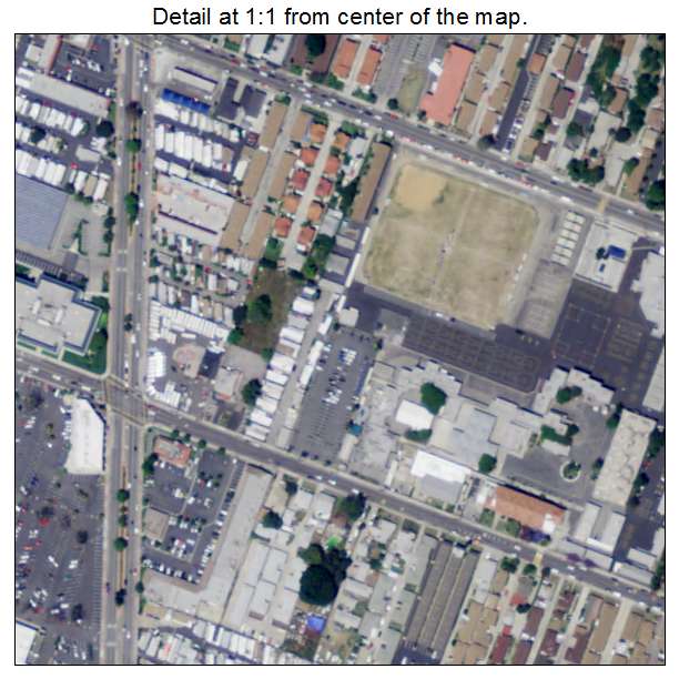 Cudahy, California aerial imagery detail