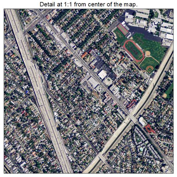 Culver City, California aerial imagery detail