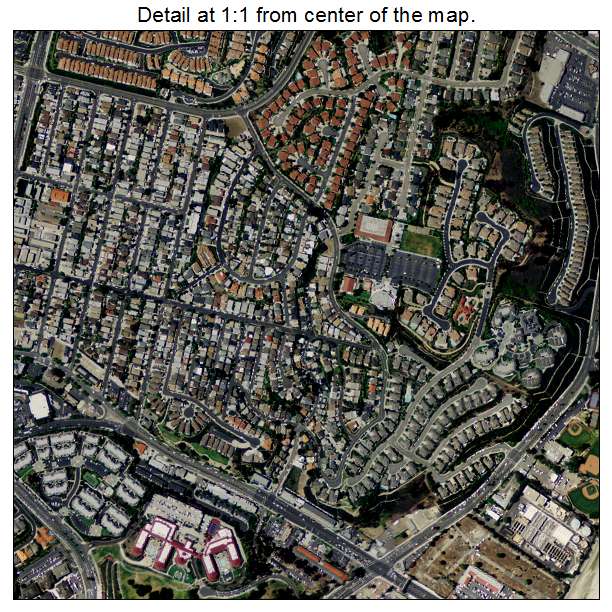 Dana Point, California aerial imagery detail