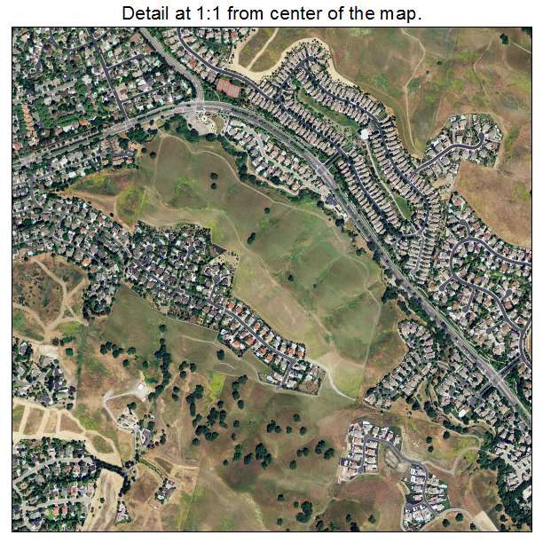Danville, California aerial imagery detail