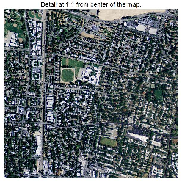 Davis, California aerial imagery detail