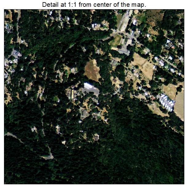 Deer Park, California aerial imagery detail