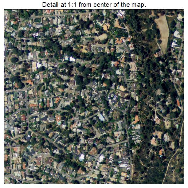 Del Mar, California aerial imagery detail