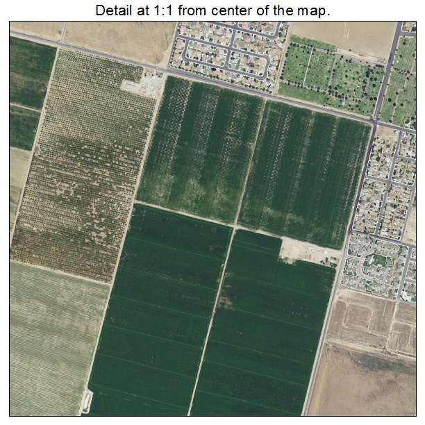 Delano, California aerial imagery detail