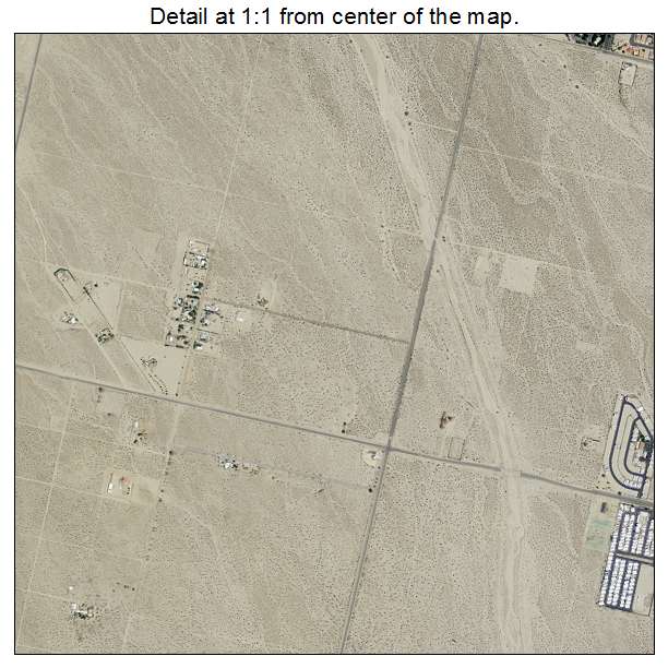 Desert Hot Springs, California aerial imagery detail