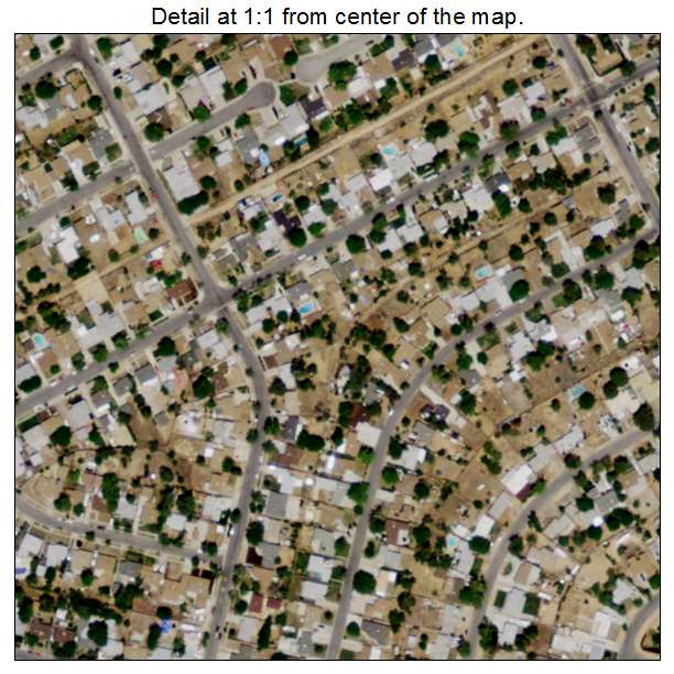 Desert View Highlands, California aerial imagery detail