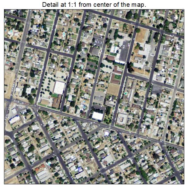 Dinuba, California aerial imagery detail