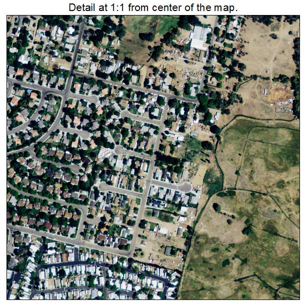 Dixon Lane Meadow Creek, California aerial imagery detail