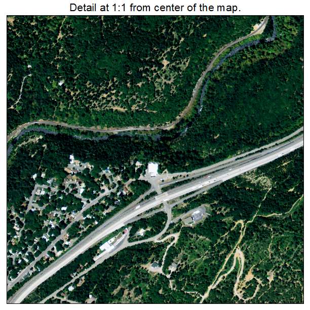 Dunsmuir, California aerial imagery detail