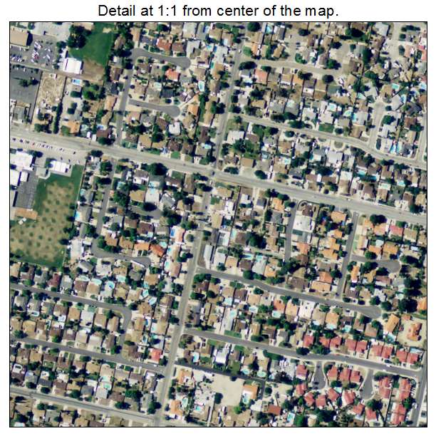 East Hemet, California aerial imagery detail