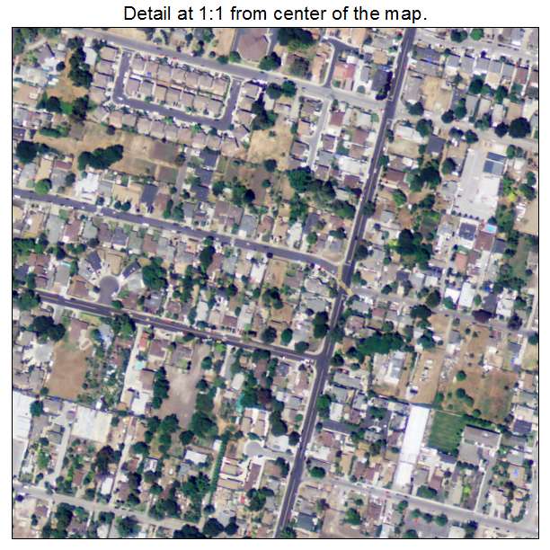 East Palo Alto, California aerial imagery detail