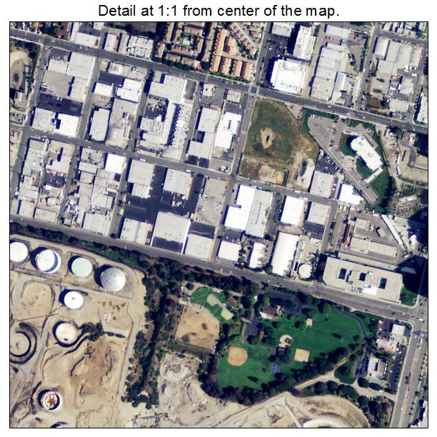 El Segundo, California aerial imagery detail