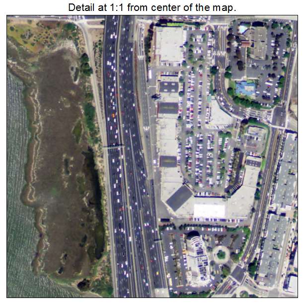 Emeryville, California aerial imagery detail