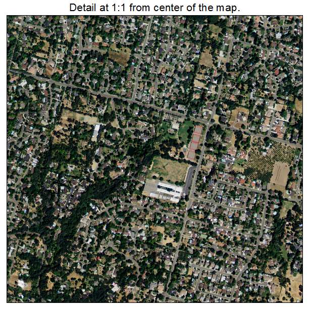 Fair Oaks, California aerial imagery detail
