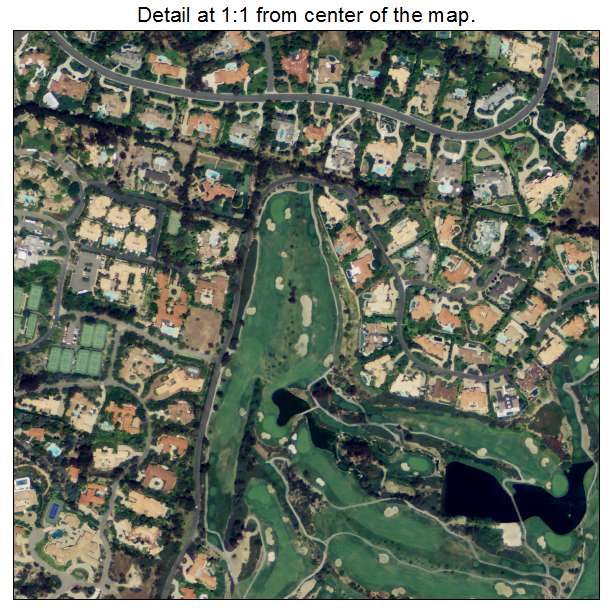 Fairbanks Ranch, California aerial imagery detail