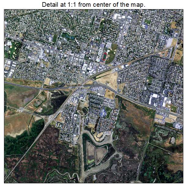 Fairfield, California aerial imagery detail