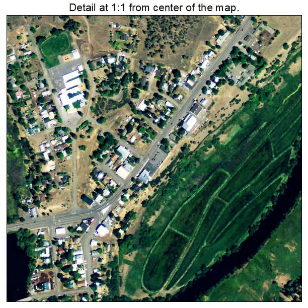 Fall River Mills, California aerial imagery detail